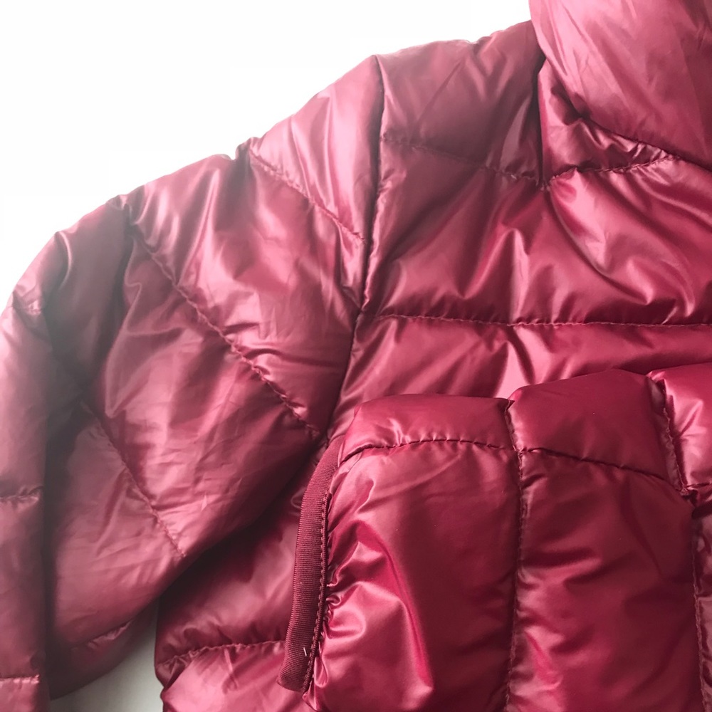 Burgundy feather puffer NWT - Picture 6 of 8
